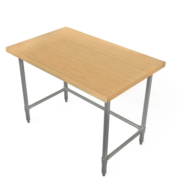 TARRISON Butchers Work Table, Hardwood Top