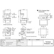 TARRISON Hand/Mop Sink, Floor Mount, Space Saver