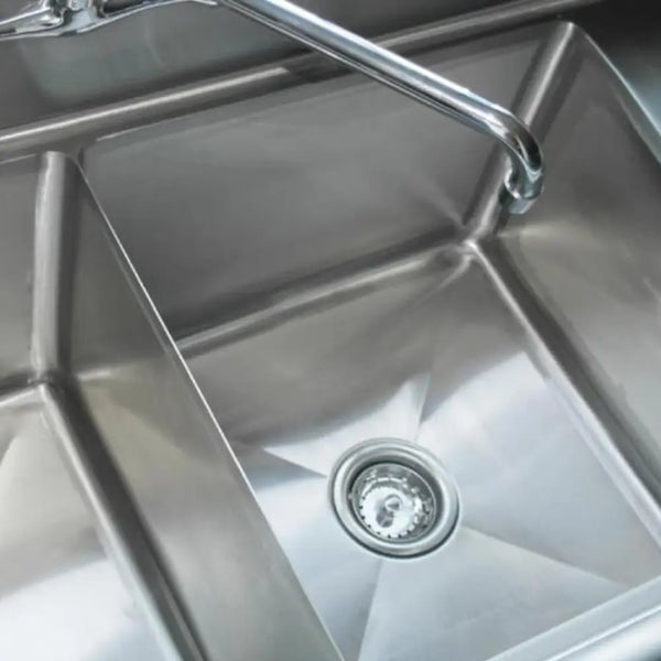 EFI 18" Single Compartment Center Drain Sink