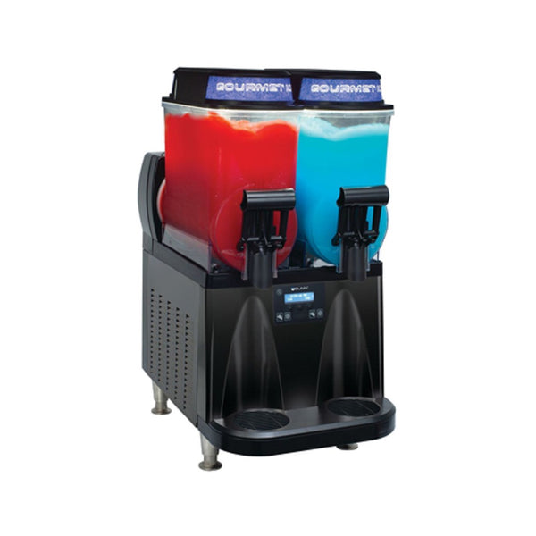 Bunn ULTRA-NX 58000.6014 Black Slushy Machine With 2 Hopper & Standard Handles