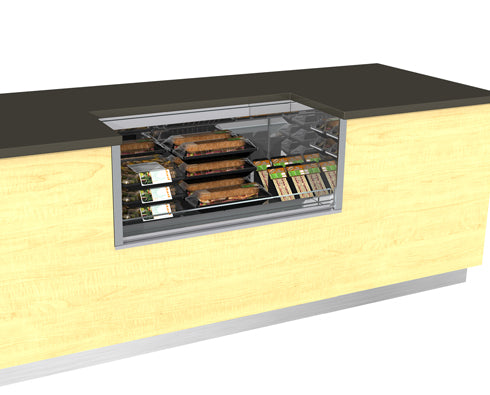 Structural Concepts Oasis CO-24R Refrigerated Self-Service Counter Case 24″D – Freestanding, Counter Height or Under Counter Models