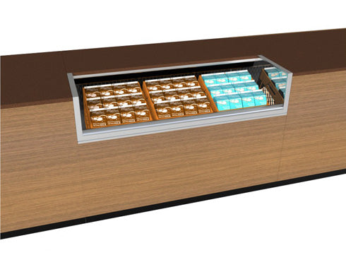 Structural Concepts Oasis CO-3RM Refrigerated Self-Service Counter Case – for Milk Crates