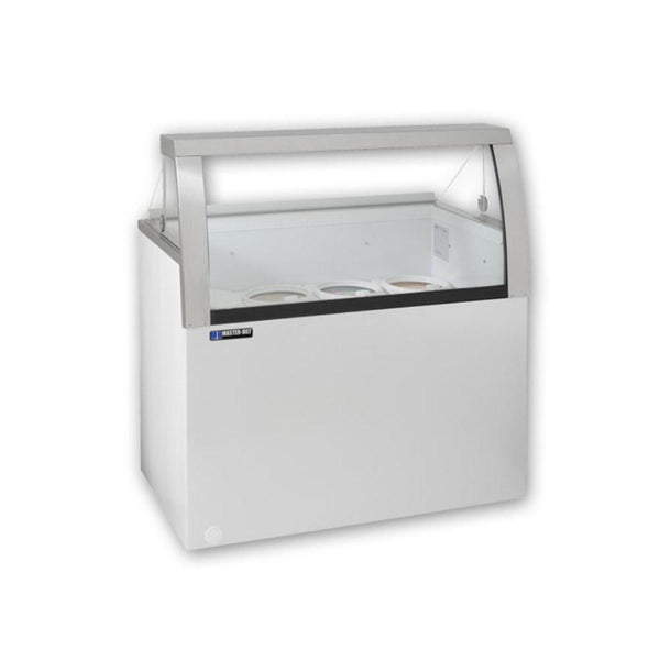 Master Bilt Ice Cream Dipping/Display Merchandiser Low Curved Glass - DD-46LCG