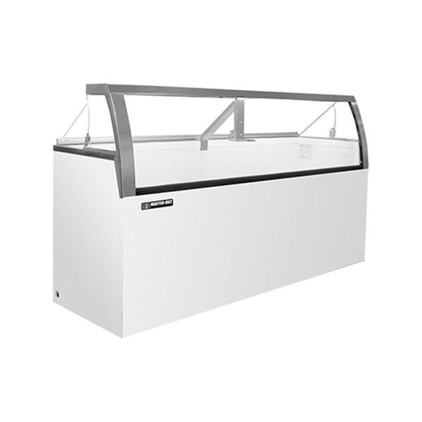 Master Bilt Ice Cream Dipping/Display Merchandiser Low Curved Glass - DD-66LCG