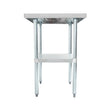Thorinox DSST-GS Stainless steel worktable with a galvanized undershelf