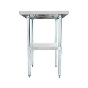 Thorinox DSST-GS Stainless steel worktable with a galvanized undershelf