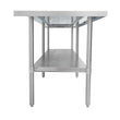 Thorinox DSST-SS Stainless steel worktable with a stainless steel undershelf