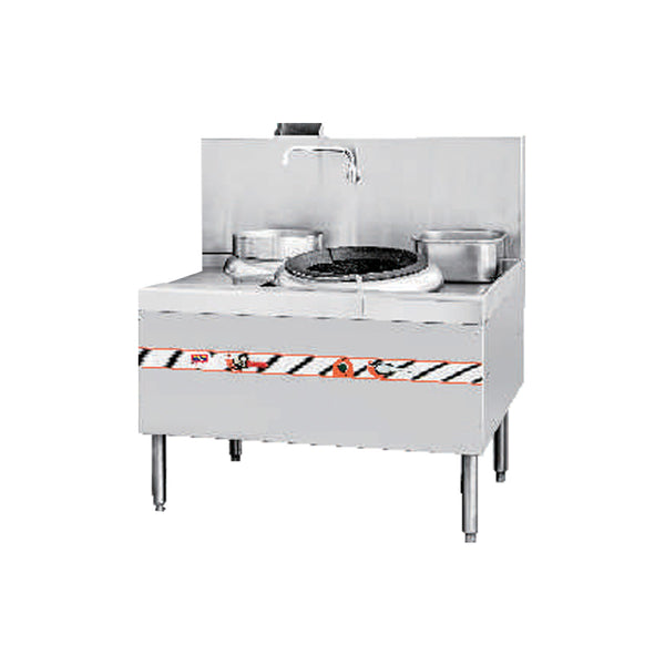 Flame-Mate ECR-1001C5 Environmental Cooking Range Compact Style - 1 Burner, 1 Rear Pot