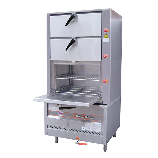 Flame-Mate ESC-3N-N Environmental Steam Cabinet Triple Decks, Natural Gas