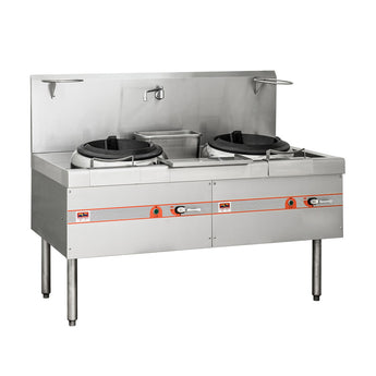 Flame-Mate ESR-2-B Environmental Cooking Range Chop Suey Style - 2 Burners