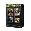 True GDM-47FC-HC-LD 54" Sliding Glass Door Floral Merchandiser