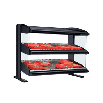 Hatco HXMS-XXD Heated LED Merchandiser | Dual Slant Shelf Display