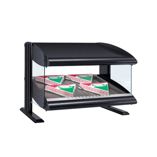 Hatco HXMS Heated LED Merchandiser | Slanted Single Shelf Display