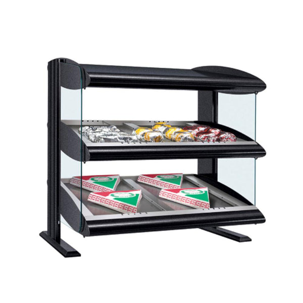 Hatco HZMS-XXD Heated Zone Merchandiser | Slant Dual Shelf Heating