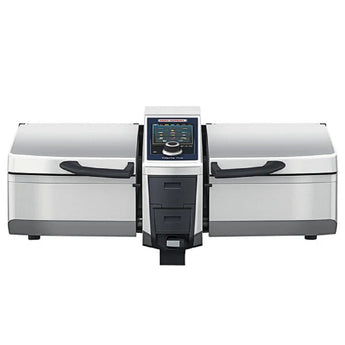 Rational iVario Pro 2-XS 9 Gallon 2 Pan Electric Tilt Skillet - 208/240V