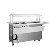 Garland Delfield SH2CR-62-BP - Hot/Cold Serving Counter, 62” long, (2) hot wells, cooled 26” x 21.62”