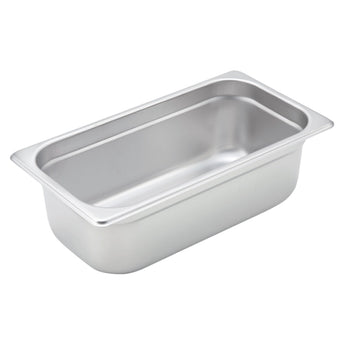 Winco Anti-Jam Steam Pan, 22 Gauge Stainless Steel
