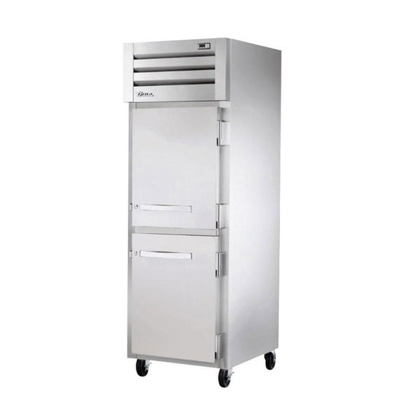 True STA1H-2HS 27" Reach In Stainless Steel Solid Half Swing Door Heated Cabinet - 1500W