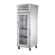 True STA1HPT-1G-1S 27" Pass-Thru Glass Front / Solid Rear Swing Door Heated Cabinet - 1500W