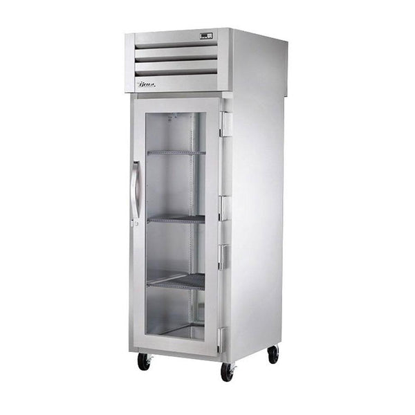 True STA1HPT-1G-1S 27" Pass-Thru Glass Front / Solid Rear Swing Door Heated Cabinet - 1500W