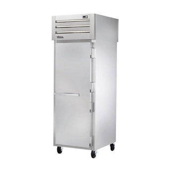 True STA1HPT-1S-1S Pass-Thru Solid Front / Solid Rear Swing Door Heated Cabinet - 1500W