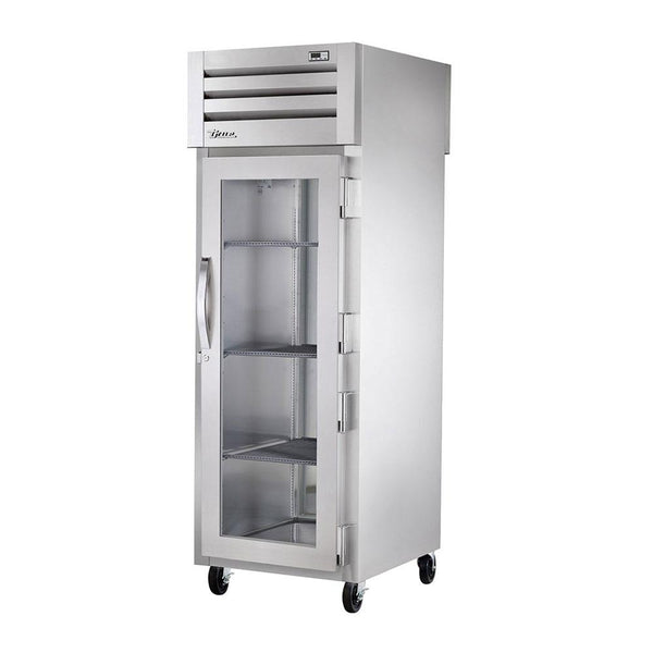 True STA1RPT-1G-1S-HC Spec Series Pass-Thru Glass Front / Solid Rear Swing Door Refrigerator