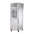 True STA1RPT-1HG/1HS-1S-HC Pass-Thru Combination Half Front / Solid Rear Swing Doors Refrigerator