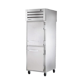 True STA1RPT-1S-1G-HC Spec Series Pass-Thru Solid Front / Glass Rear Swing Doors Refrigerator
