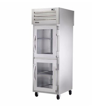 True STA1RPT-2HG-1S-HC Spec Series Pass-Thru Half Glass Front / Solid Rear Swing Doors Refrigerator