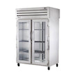 True STA2HPT-2G-2S 52" Pass-Thru Glass Front / Solid Rear Swing Door Heated Cabinet - 3000W