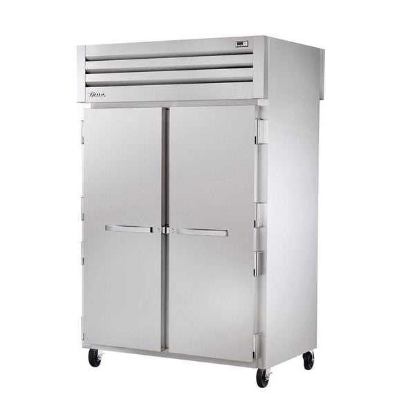 True STA2RPT-2S-2G-HC 52" Spec Series Pass-Thru Solid Front / Glass Rear Swing Door Refrigerator