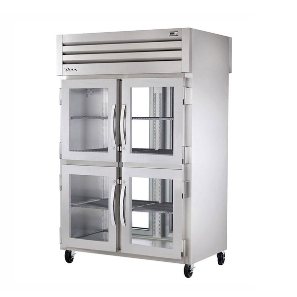 True STA2RPT-4HG-2G-HC 52" Pass-Thru Glass Half Front / Glass Rear Swing Door Refrigerator