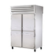 True STA2RPT-4HS-2G-HC 52" Pass-Thru Solid Half Front / Glass Rear Swing Door Refrigerator