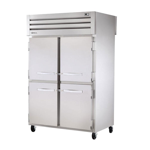 True STA2RPT-4HS-2S-HC 52" Pass Thru Solid Half Front / Solid Rear Swing Door Refrigerator