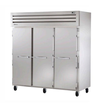 True STA3F-3S Three Section Reach-In Solid Swing Door Freezer