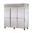 True STA3F-6HS Three Section Reach-In Solid Swing Door Freezer