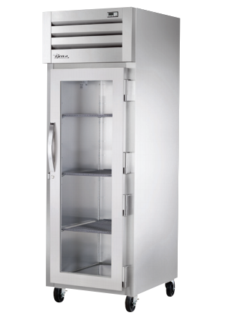 True STG1H-1G 27.5" Reach-In Glass Swing Door Heated Cabinet - 1500W