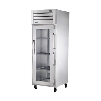 True STG1HPT-1G-1S Pass Thru Glass Front / Solid Rear Heating and Holding Cabinet - 1500W