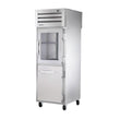 True STG1RPT-1HG/1HS-1S-HC Pass-Thru Combination Half Front / Solid Rear Swing Door Refrigerator
