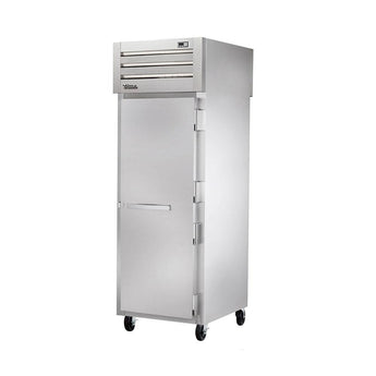 True STG1RPT-1S-1G-HC Pass-Thru Solid Front / Glass Rear Swing Door Refrigerator