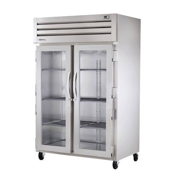 True STG2H-2G 52" Reach-In Glass Swing Door Heated Cabinet - 3000W
