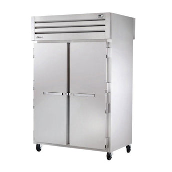 True STG2HPT-2S-2S Pass-Thru Solid Front / Solid Rear Swing Door Heated Cabinet - 3000W