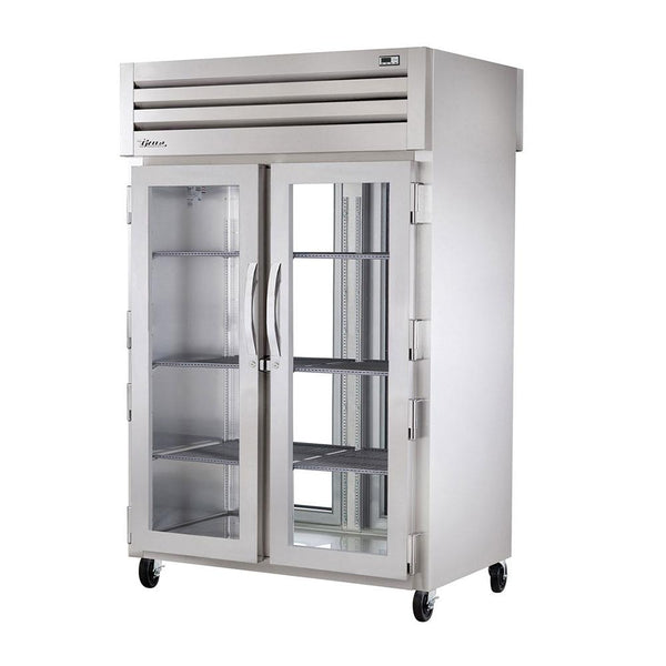True STG2RPT-2G-2G-HC Pass-Thru Glass Front / Glass Rear Swing Door Refrigerator
