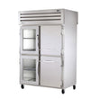True STG2RPT-2HG/2HS-2G-HC 52" Pass-Thru Half Glass Front / Glass Rear Swing Door Refrigerator