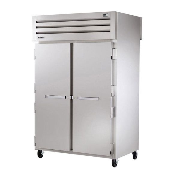 True STG2RPT-2S-2G-HC 52" Pass-Thru Solid Front / Glass Rear Swing Door Refrigerator