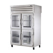 True STG2RPT-4HG-2G-HC 52" Pass-Thru Glass Half Front / Glass Rear Swing Door Refrigerator