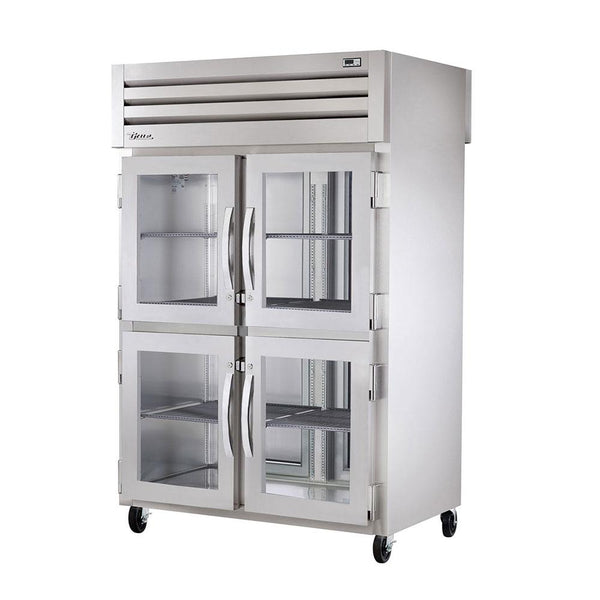 True STG2RPT-4HG-2G-HC 52" Pass-Thru Glass Half Front / Glass Rear Swing Door Refrigerator