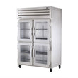 True STG2RPT-4HG-2S-HC 52" Pass-Thru Glass Half Front / Solid Rear Swing Door Refrigerator