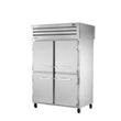 True STG2RPT-4HS-2G-HC 52" Pass-Thru Solid Half Front / Glass Rear Swing Door Refrigerator