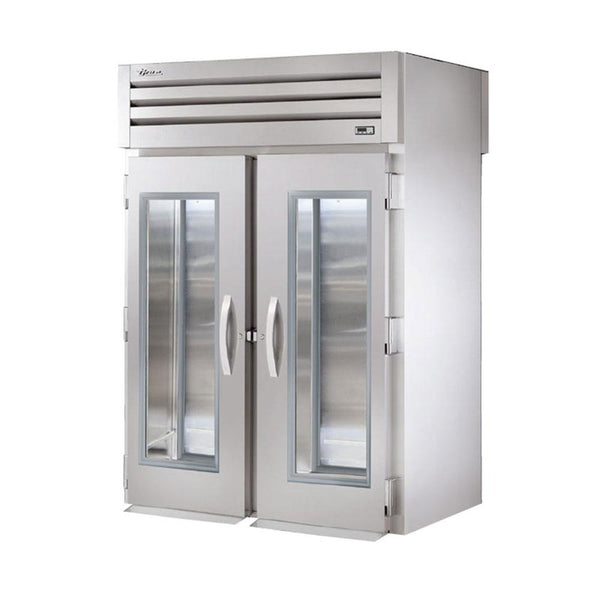 True STG2RRT-2G-2S 68" Roll-Thru Glass Front / Solid Rear Swing Door Refrigerator